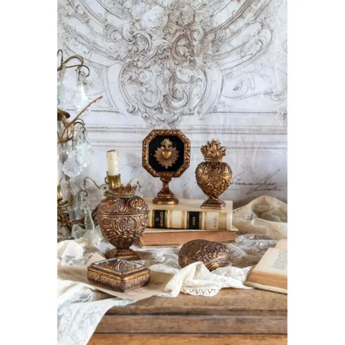 Alternative view of Blanc Mariclo Coffret Cœur Votif Vivienne 17 cm