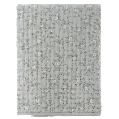 Alternative view of Blanc Mariclo Couvre-lit Hiver Fleuri avec 2 Taies 260x260 cm