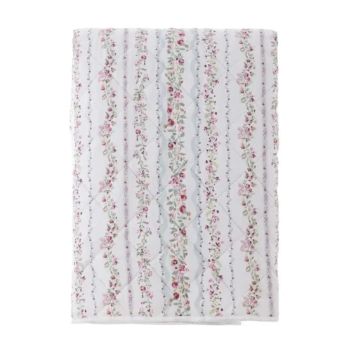 Alternative view of Blanc Mariclo Couvre-lit Double Hiver Fleuri 260 x 260