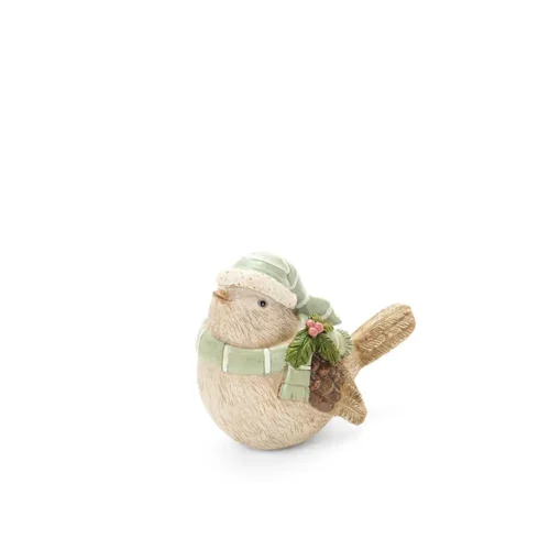 Nuvole di Stoffa Uccellino Silent Gold con cappello H 11,5 cm