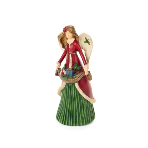 Nuvole di Stoffa Angelo natalizio con giochi in resina 30 cm