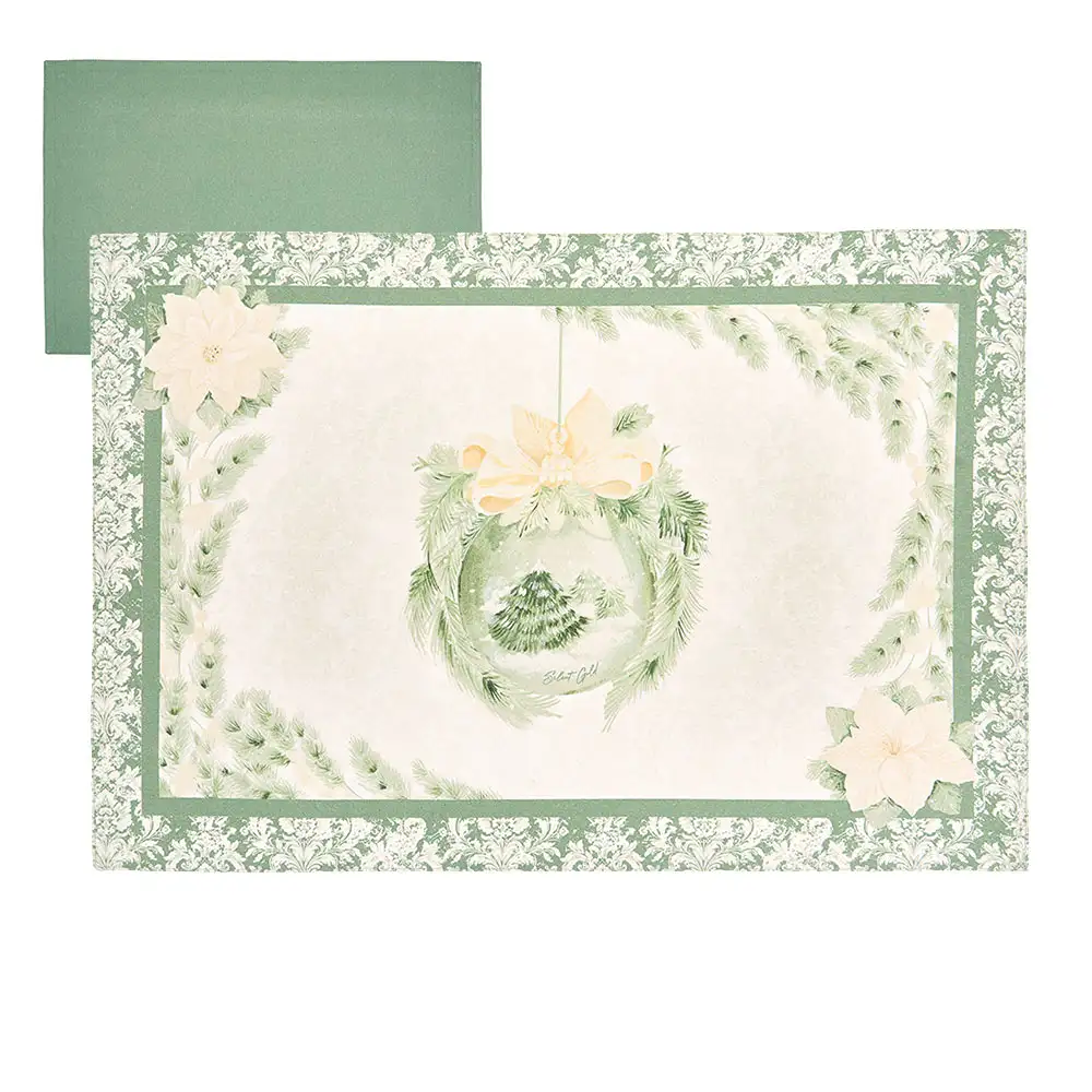 Nuvole di Stoffa Tovaglietta americana Silent Gold paesaggio in cotone 33 x 50 cm