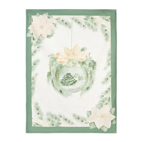 Nuvole di Stoffa Strofinaccio Silent Gold paesaggio in cotone 50 x 70 cm