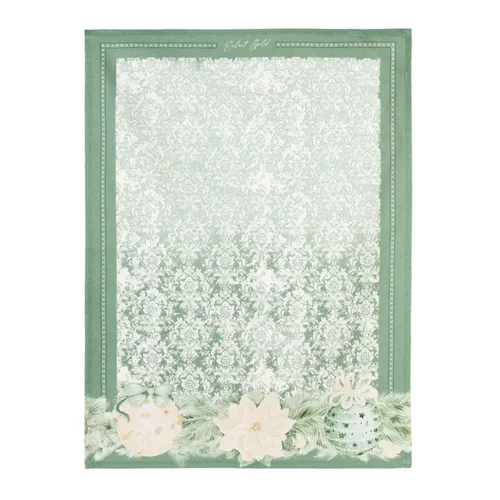 Nuvole di Stoffa Strofinaccio Silent Gold damascato in cotone 50 x 70 cm