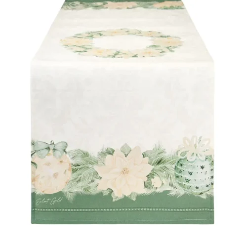 Nuvole di Stoffa Runner Silent Gold in cotone 50 x 150 cm