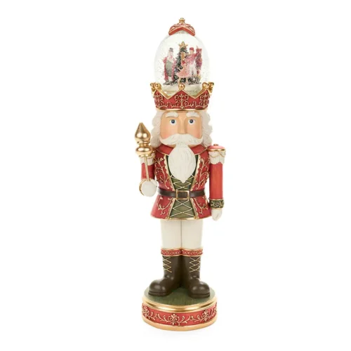 Nuvole di Stoffa Soldatino con cappello e sfera carillon LED in resina 49,5 cm