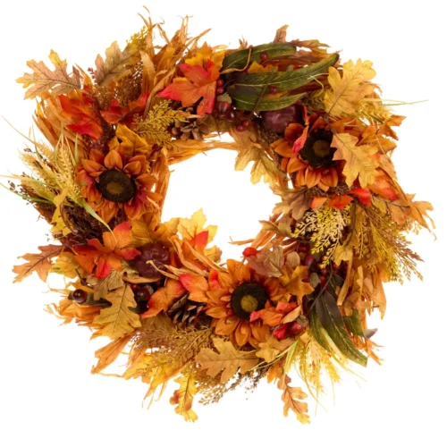 Alternative view of Nuvole di Stoffa Corona Racconti D'Autunno in realtouch e tessuto 66 cm