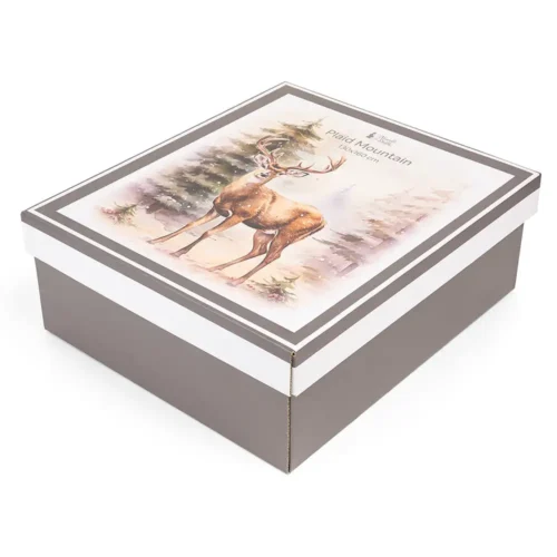 Alternative view of Nuvole di Stoffa Plaid con giftbox cervo 130 x 160 cm 480 gsm