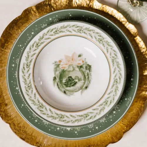 Nuvole di Stoffa Servizio 18 piatti Silent Gold in ceramica con scatola