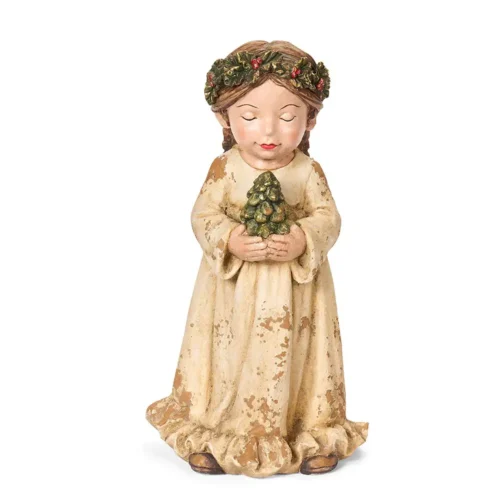 Nuvole di Stoffa para niña «Silent Gold» con árbol de resina de 60 cm