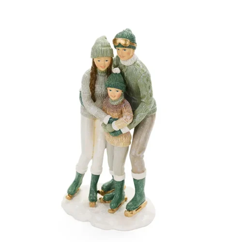 Nuvole di Stoffa Famiglia di pattinatori in resina 24 cm