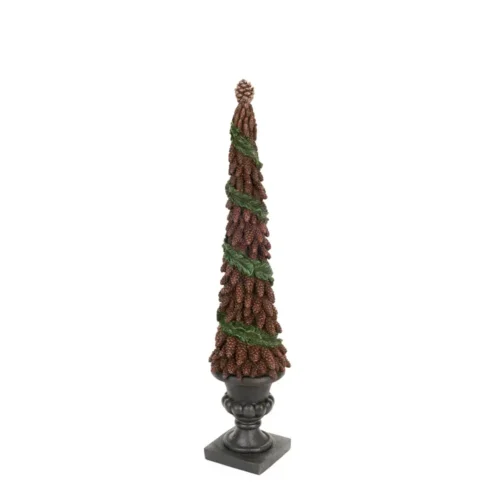 Nuvole di Stoffa Albero decorativo di pigne in resina 58 cm