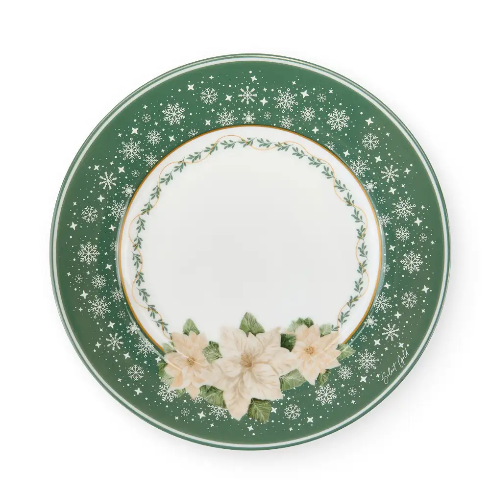 Nuvole di Stoffa Set 2 piatti dolce Silent Gold in ceramica 19 cm con scatola - immagine 2