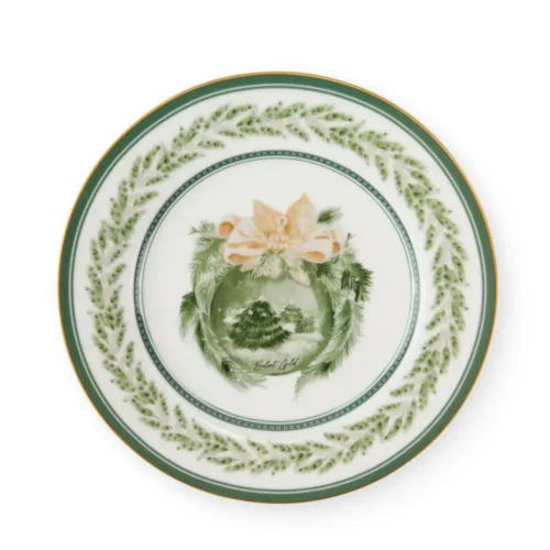 Nuvole di Stoffa Set 2 piatti dolce Silent Gold in ceramica 19 cm con scatola - immagine 3