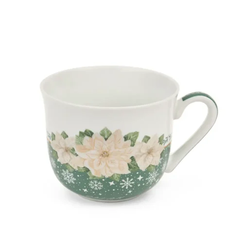 Nuvole di Stoffa Tazza Silent Gold con stella di Natale in ceramica 370 ml