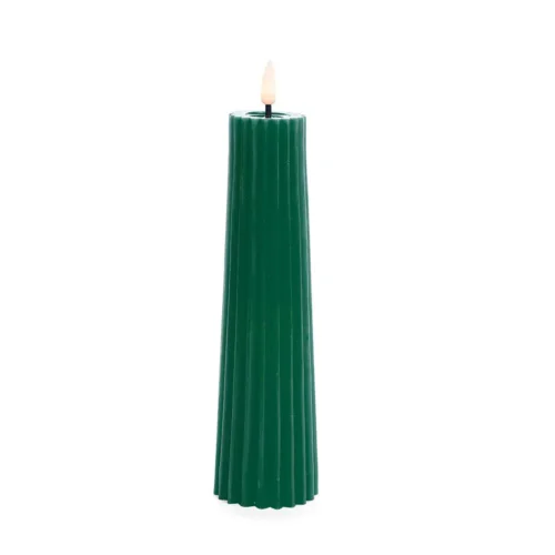 Nuvole di Stoffa Candela LED verdone effetto fiamma 6 x 6 x 21 cm