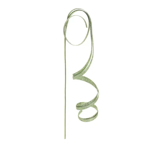 Nuvole di Stoffa: Rama rizzata con purpurina verde salvia Silent Gold, 53 cm