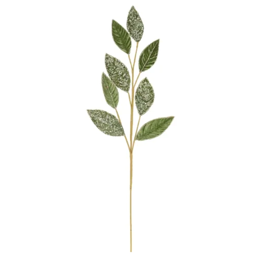 Nuvole di Stoffa: Rama con foglie verde salvia Silent Gold, 73 cm