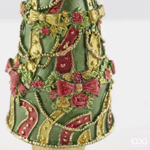 Alternative view of EDG Albero Natale Glitter Verde Rosso H36 Ø11 cm