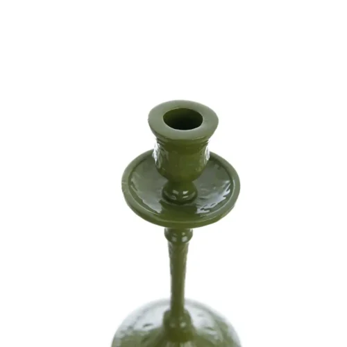 Alternative view of Bougeoir Oliva Blanc Mariclo vert H 23 cm