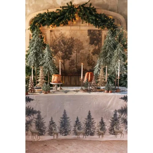 Tela bosco con cervi Sogni su tela Blanc Mariclò 145 × 125 cm - immagine 2