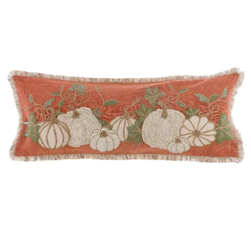 Alternative view of Blanc Mariclo Coussin Citrouilles de Rêve Orange 35 x 90 cm