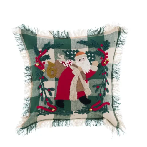 Alternative view of Cuscino natalizio Babbo Natale Blanc Mariclò 45 × 45 cm