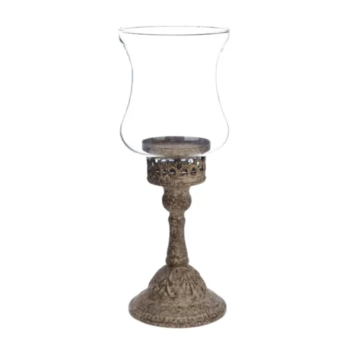 Portacandele Blanc Mariclò Antica Officina h 35 cm - immagine 2
