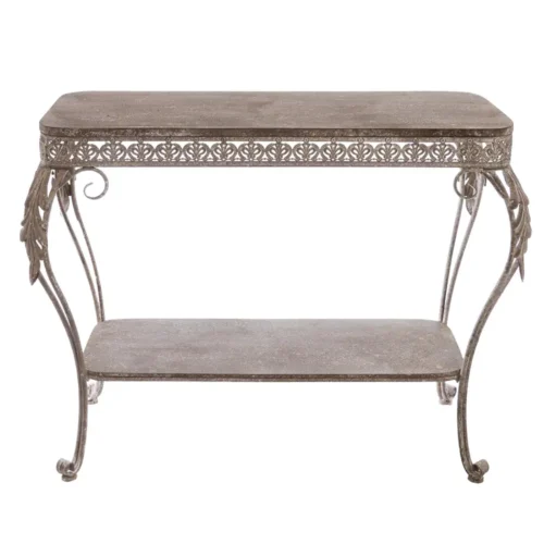 Consola de metal «Blanc MariClo» de Mariclò Antica Officina, 92 cm - Imagen 2