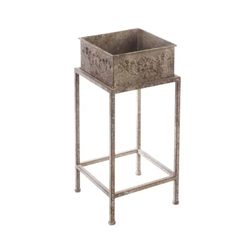 Porte-plantes sur piédestal Blanc Mariclo Antica Officina – Image 4