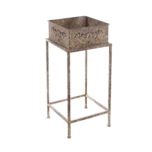 Porte-plantes sur piédestal Blanc Mariclo Antica Officina – Image 3
