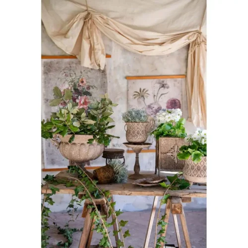 Porte-plante carré Blanc Mariclo Antica Officina – Image 3