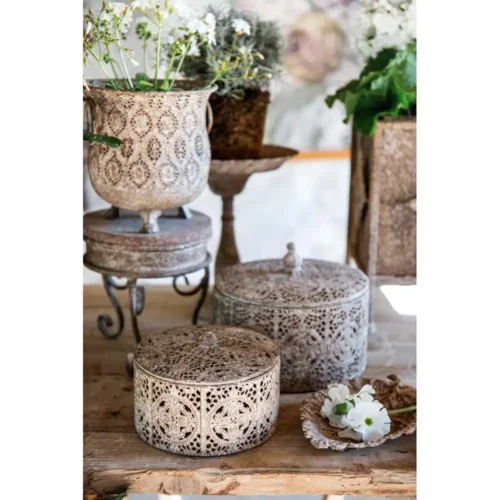 Blanc Mariclo set de 2 porte-pots Antica Officina – Image 3