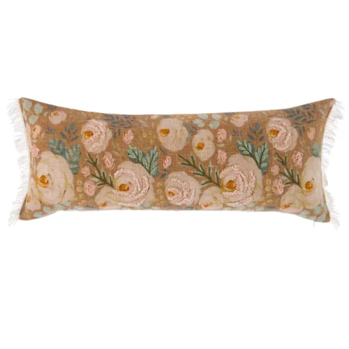 Cuscino ricamato Blanc Mariclò Bloom Collection 35 × 90 cm - immagine 3