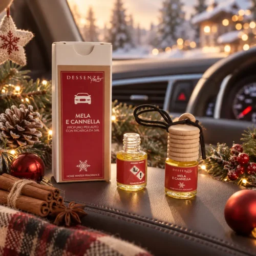 Ambientador para coche de manzana y canela con recambio de 5 ml – Dessenze LAB