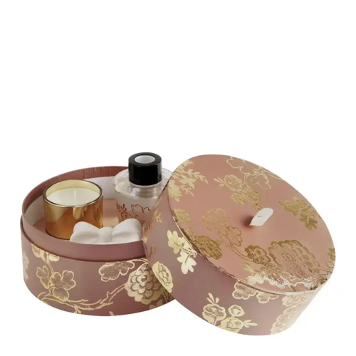 Mathilde M. Coffret diffuseur Nœud et bougie parfumée Trésor de Fleurs - Voile de Lin – Image 4