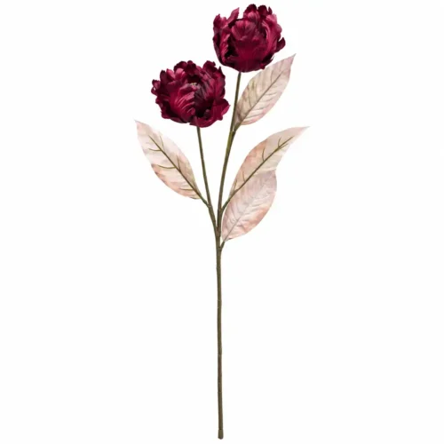 Alternative view of Fiori di Lena Branche de Tulipes Rose Poudré Real Touch H 80 cm (Copia)
